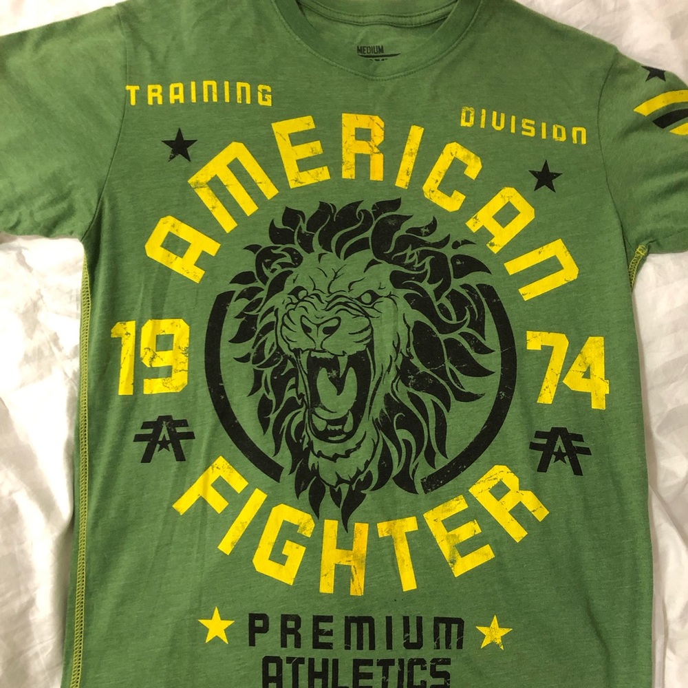 American fighter training division lion tshirt size M